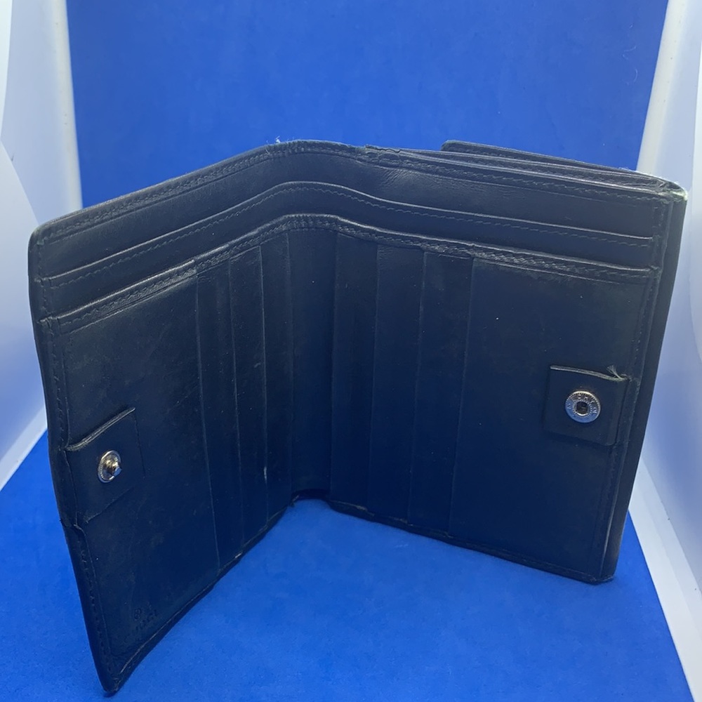 GUCCI black leather wallet Sheri web‎ San Motoyama Vintage - Picture 4 of 9